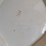 Sarreguemines trim 3 pcs Planter & vases blue, burgundy and gold