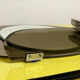 Mirror with glass sconces