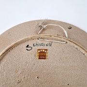 Large vintage ceramic wall dish by Elio Schiavon 1950