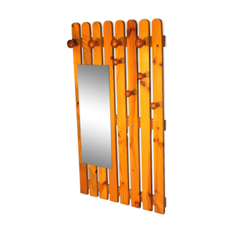 Porte manteau mural "Planches" 1980