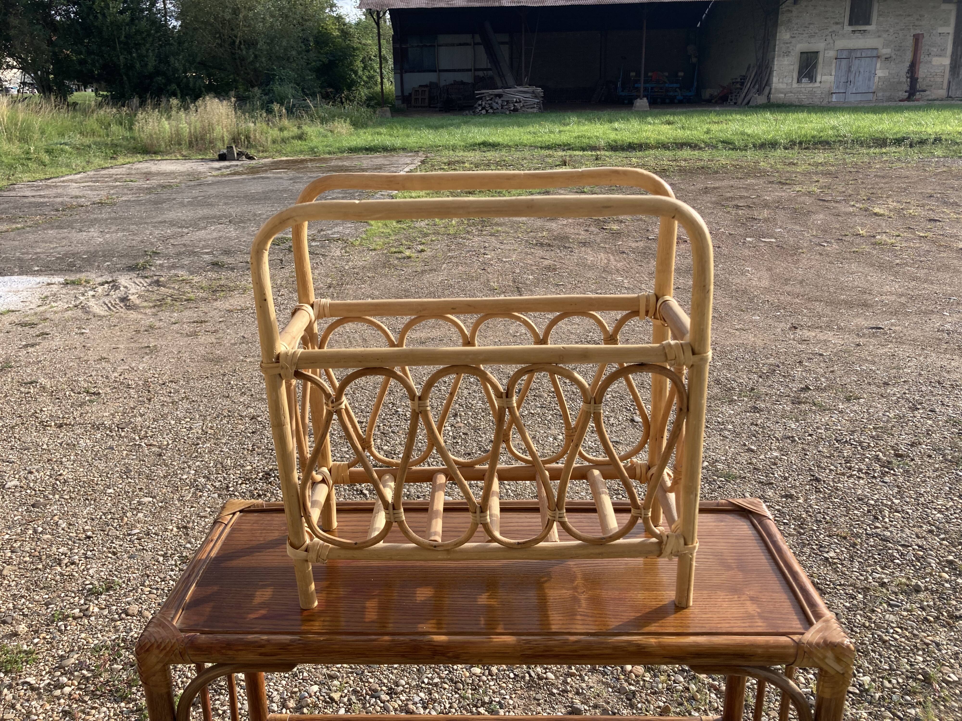 Rattan magazine door