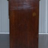 Light wood library with a secretary and leather surface.