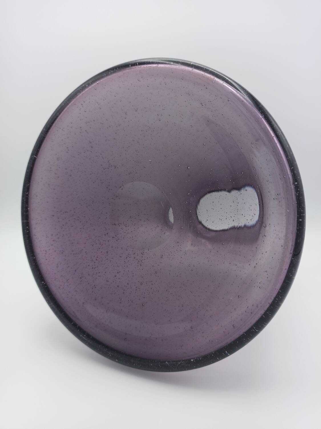 Vintage bubble glass vase