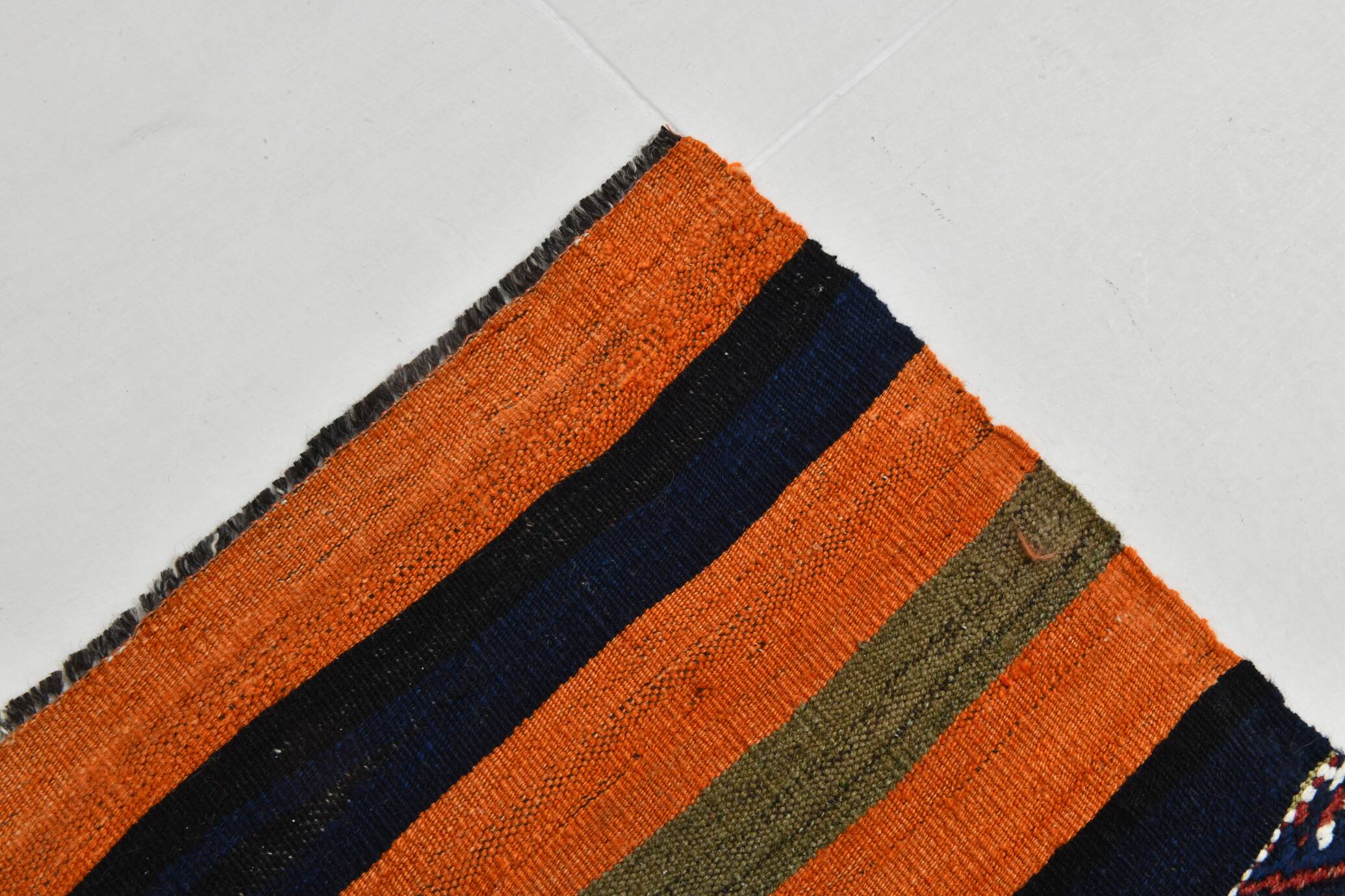 4x4 Square Bohemian Pattern Kilim Area Rug, 128x128Cm