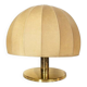 Brass table lamp with Cocoon shade, Italy, 1970s