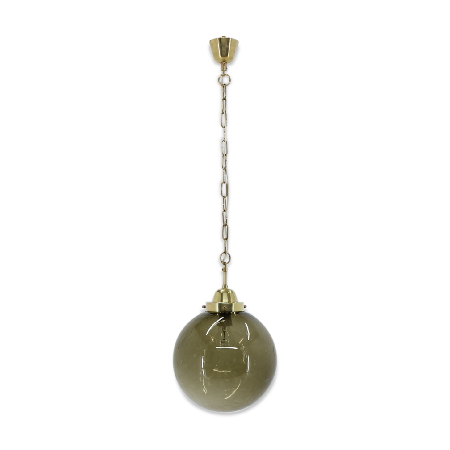 Big glass pendant from Valašské Meziříčí, 1970´s