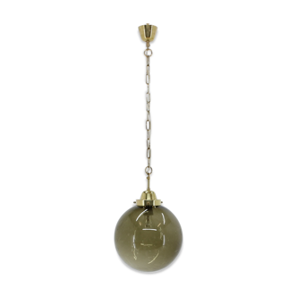 Big glass pendant from Valašské Meziříčí, 1970´s