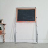 Tableau ardoise et cible verso jouet ancien
