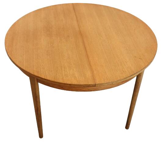 Ronde vintage verlengbare eettafel 'Wrenthorpe'