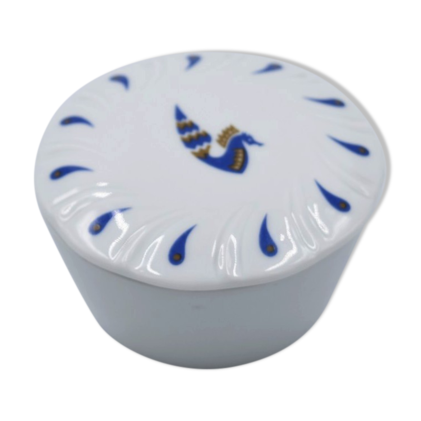 Porcelain candy box decor by Jean Picard le Doux for Air France Bernardaud Limoges