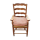 Rustic straw armchair