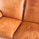 Vintage leather sofa. Belgium, 1970s