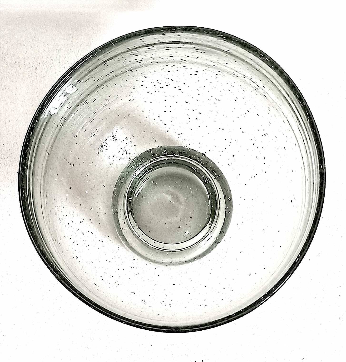 Bubble glass cup from the 70s, height 23 cm