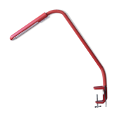 Lampe Scoop de Manade neuve boite origine rouge sur étau, années 80