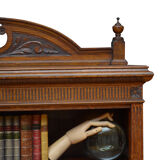 Victorian Solid Oak Open Bookcase