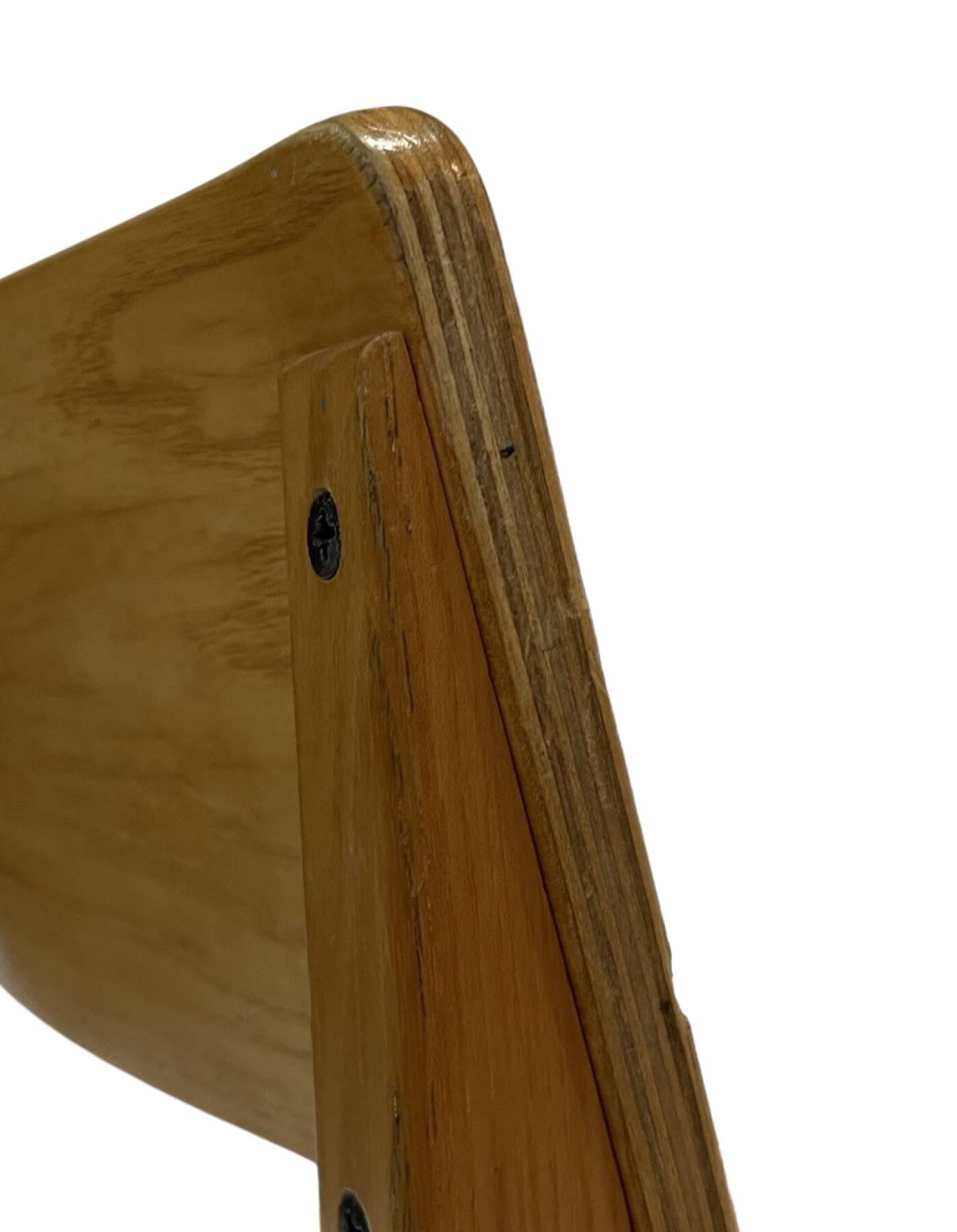 Vintage wooden chair 1980s minimalist design unique