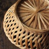 Vintage openwork round basket