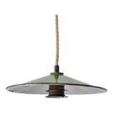 Industrial suspension, green enamel shade