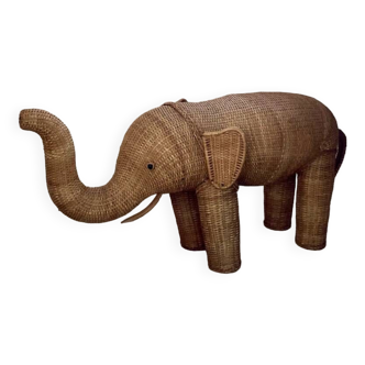 Rattan Reed elephant 1960 , design animal