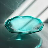 Coupe en opaline turquoise Seguso, Italie années 80