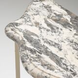 Console table with marble top, 1940s