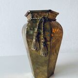 Indian hexagonal brass vase