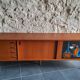Vintage row with sliding doors and ceramic decoration
