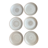 6 grandes assiettes Niderviller modèle Pierre