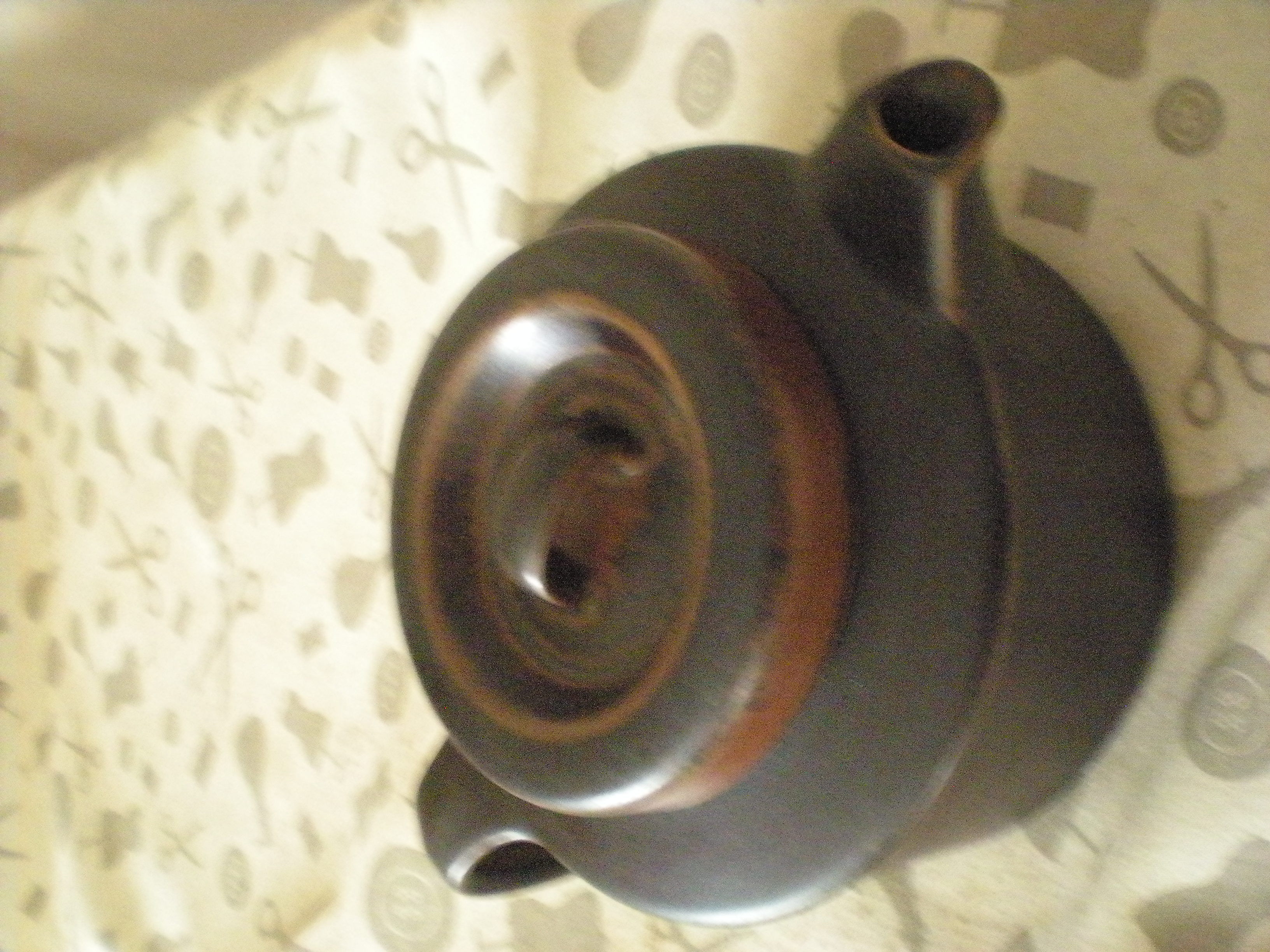 Arabia finland ruska collection signed teapot