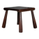 Brutalist wooden stool, vintage side stool, plant stand.