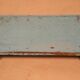 Old Burmese teak tea table original blue patina