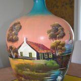 Impressive and rare dame-jeanne.