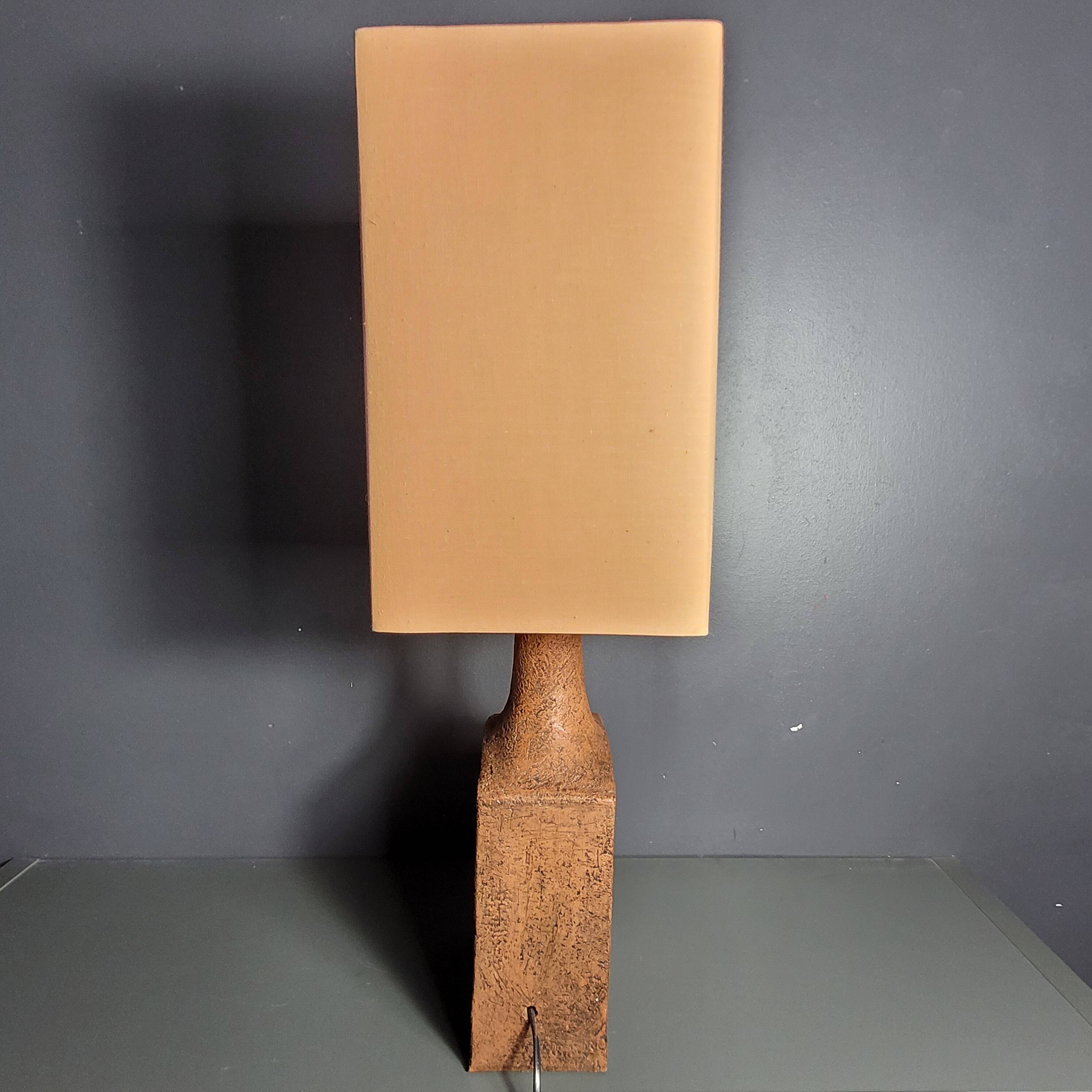 Roche-Bobois 70's ceramic/terracotta lamp
