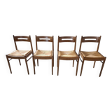 Set of 4 Dal Vera design chairs, Italy, 60s, 70s