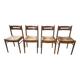 Set of 4 Dal Vera design chairs, Italy, 60s, 70s