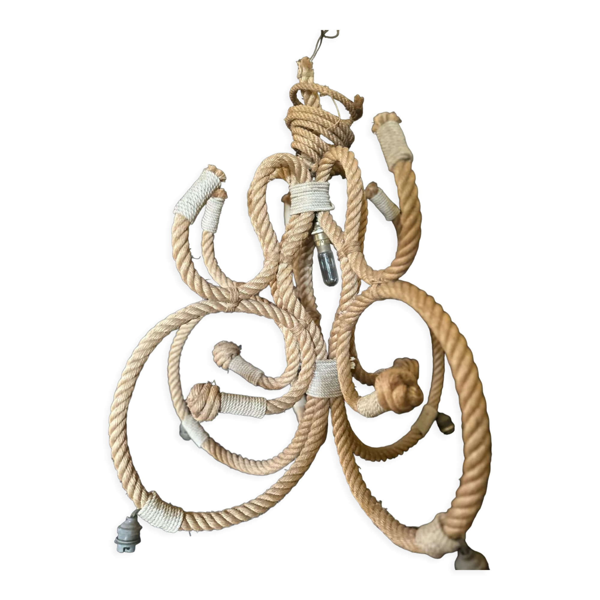 Rope chandelier 50s