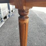 High table old hot water bottle Louis XVI style with marble top