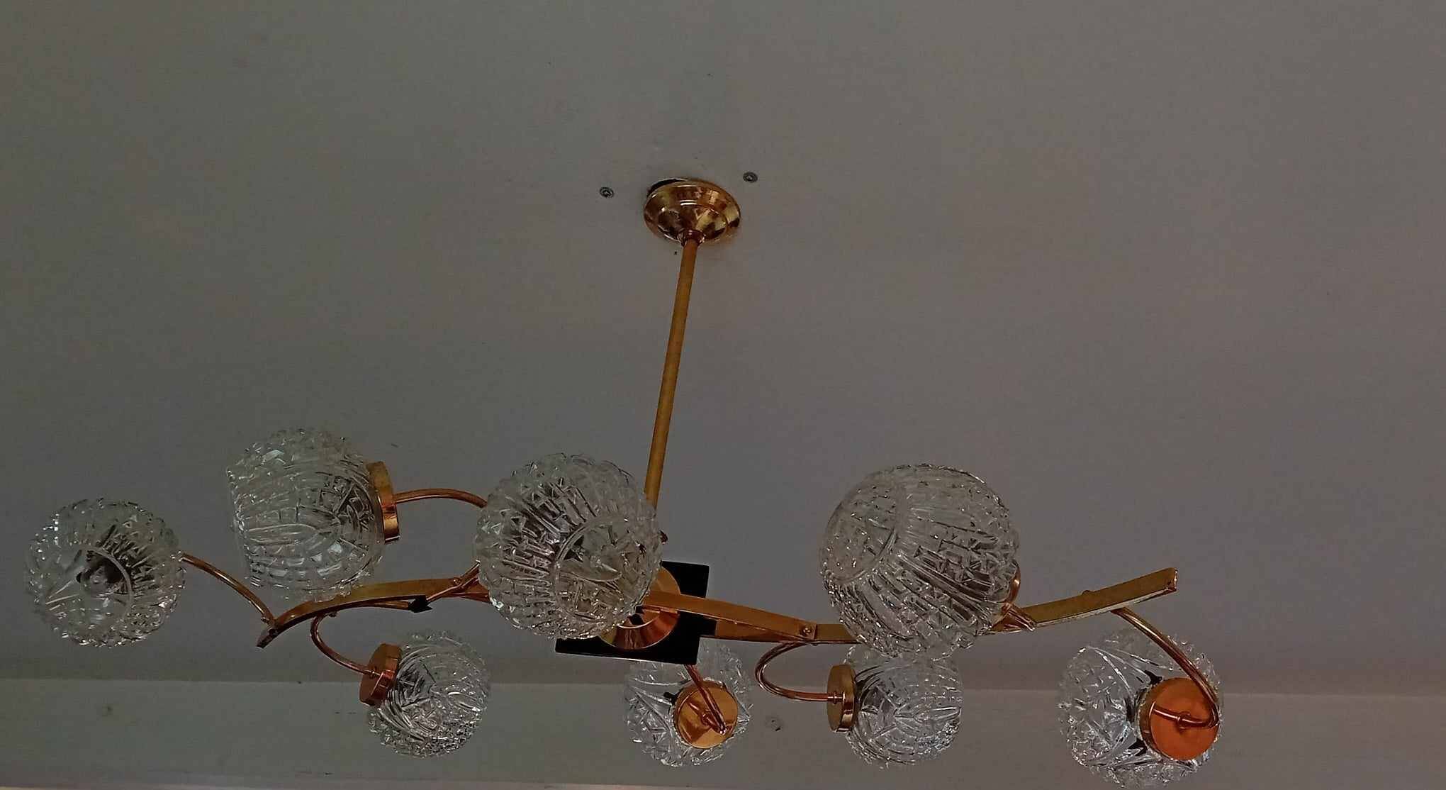 Large maison Arlus chandelier 40s/50s