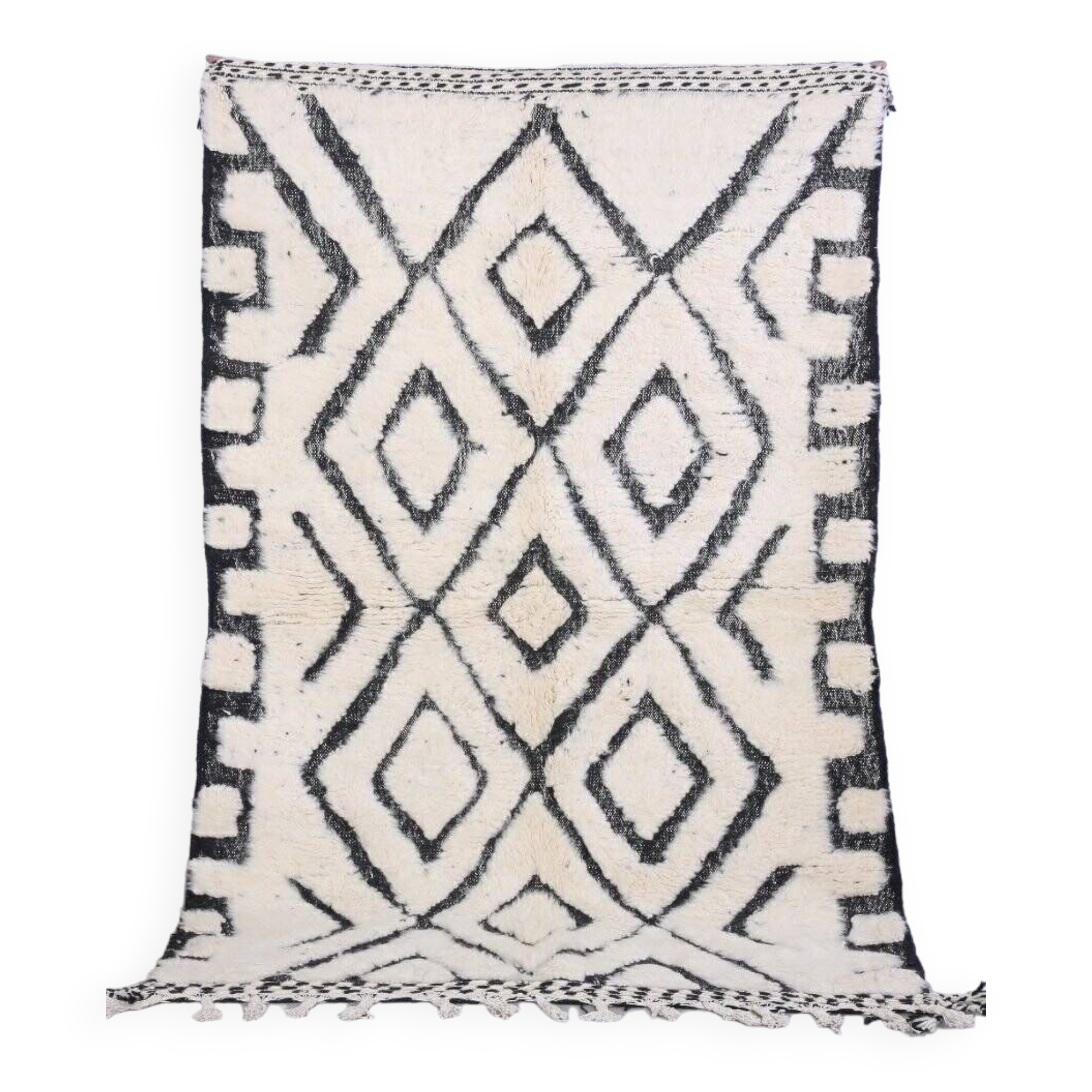 Handmade wool Berber rug 250x150 cm