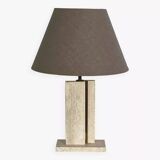 Lampe vintage en marbre et en laiton