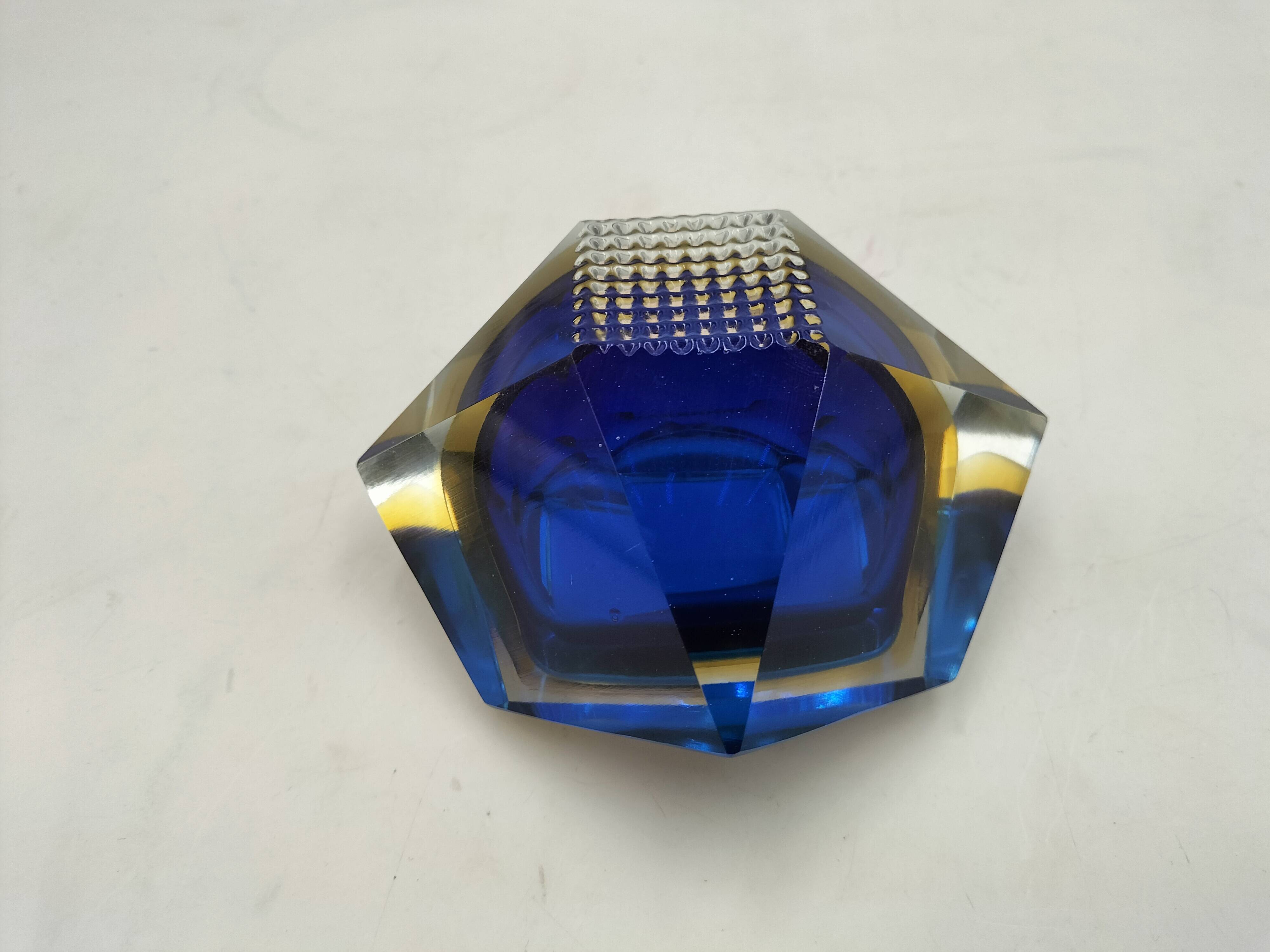 Cendrier sommerso en verre de murano