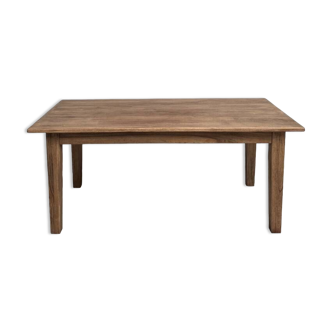 Solid oak farm table, 1970s