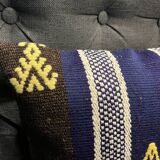 Blue Black Pillow