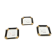 Set of three bridge ashtrays, mid-century modern, porcelain, Ćmielów, Poland, 1960s.