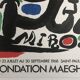 Joan MIRO: Original lithograph poster Fondation Maeght, 1968