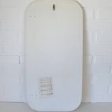 Miroir vintage blanc de style scandinave Meblo, milieu du siècle moderne, années 1970