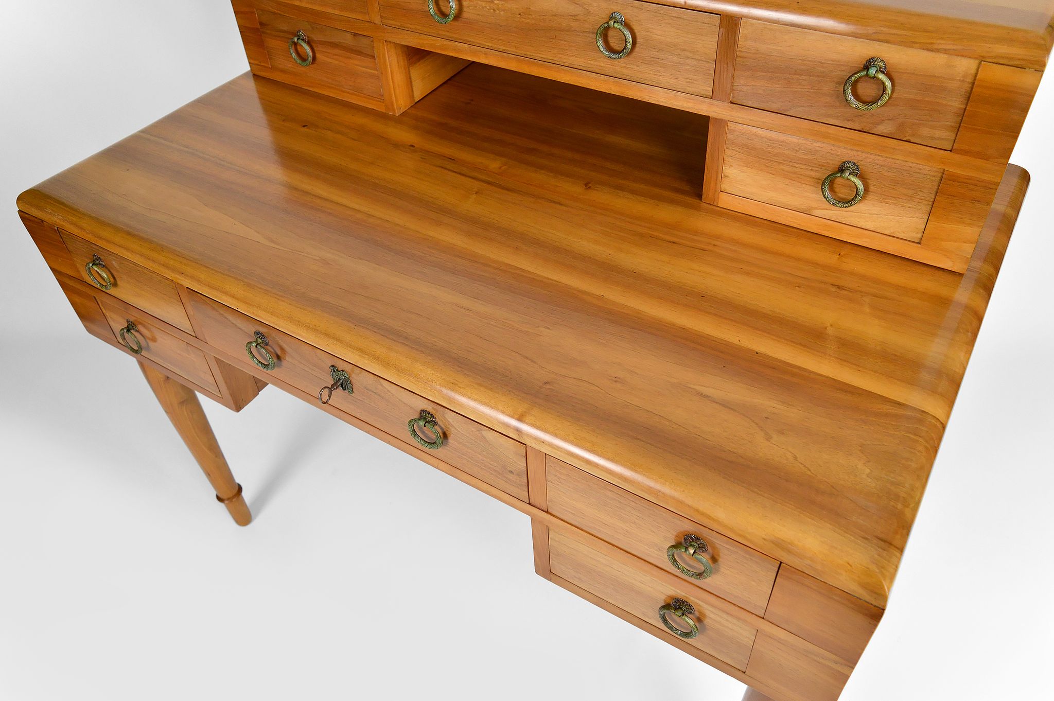 Art Deco walnut desk, France, circa 1940
