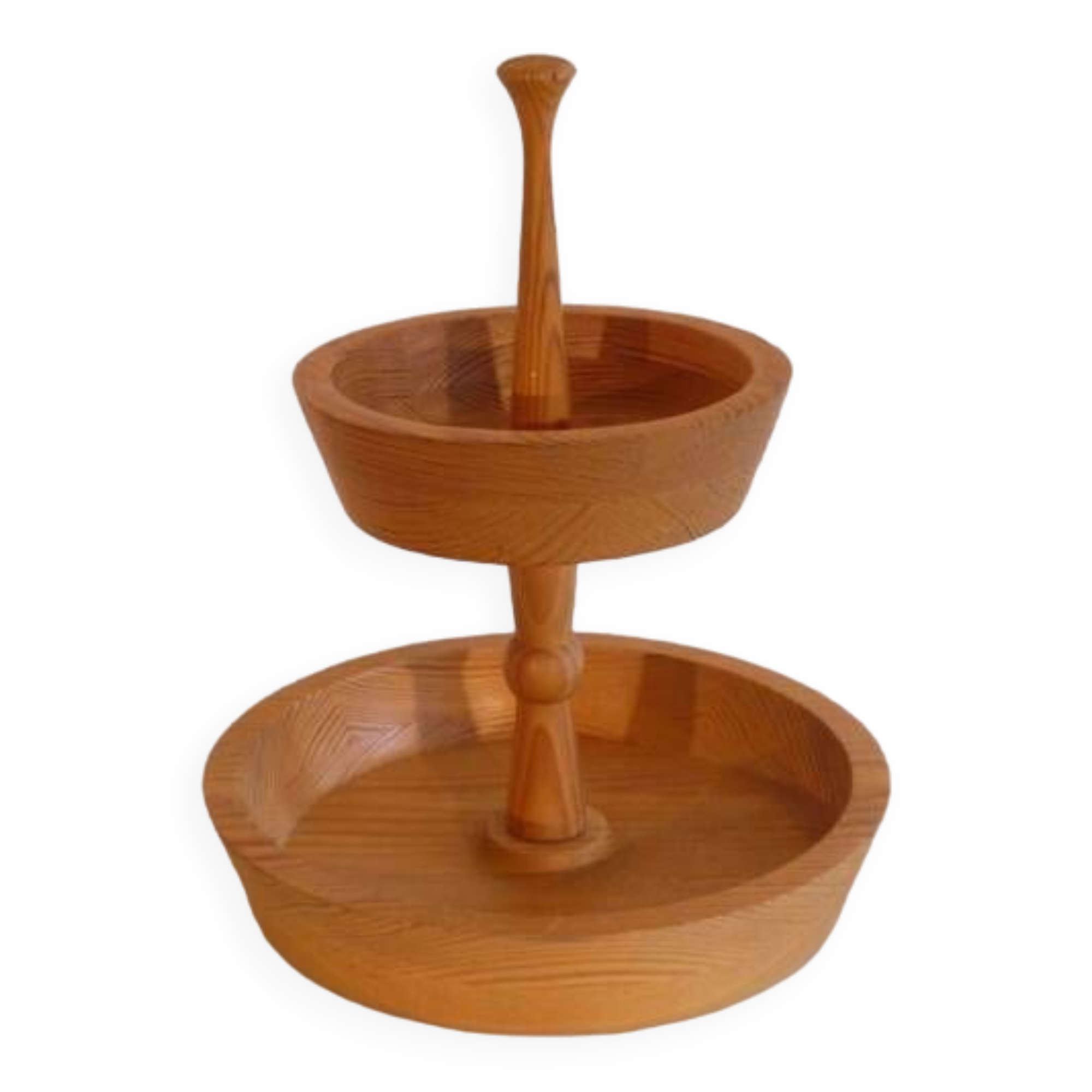 Vintage Scandinavian wooden tray 1970