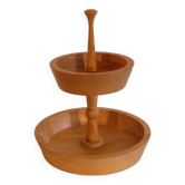 Vintage Scandinavian wooden tray 1970