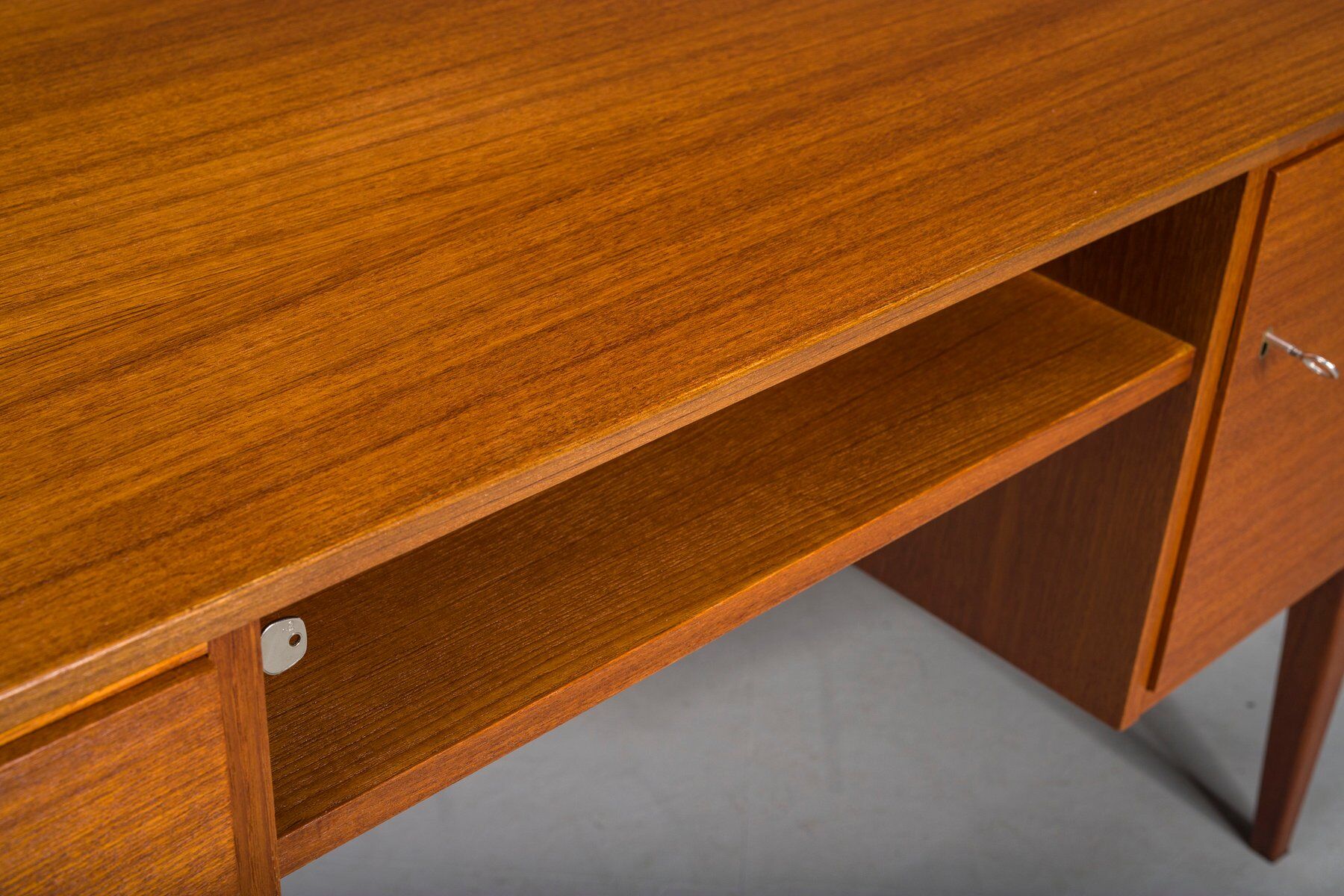 Mid-century modern teak executive desk, Germany, 1960s